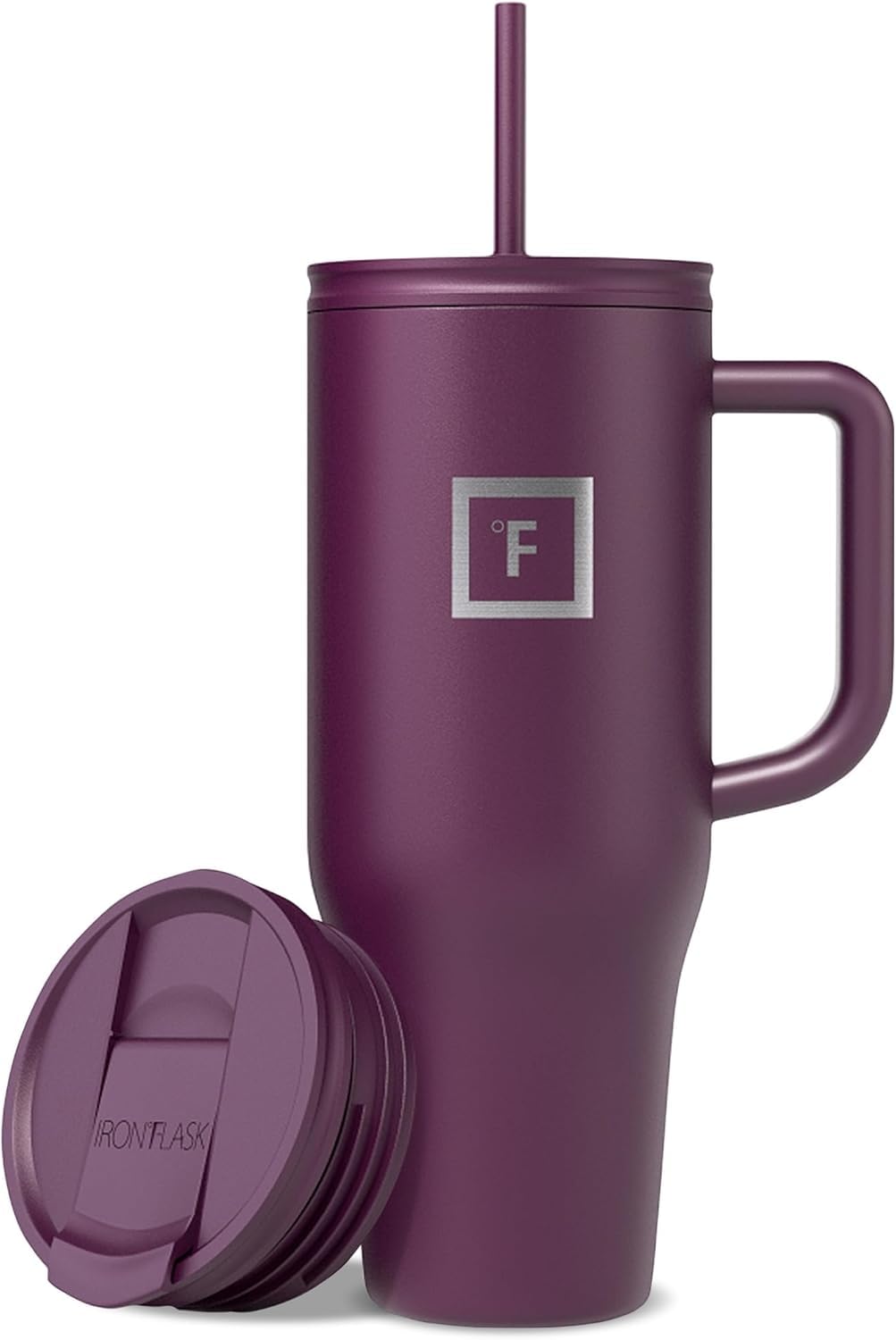 IRON °FLASK Co-Pilot taza aislada de doble pared para bebidas frías y calientes.