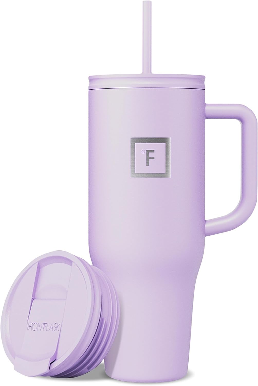 IRON °FLASK Co-Pilot, taza aislada Lavanda 40 oz para bebidas frías o calientes