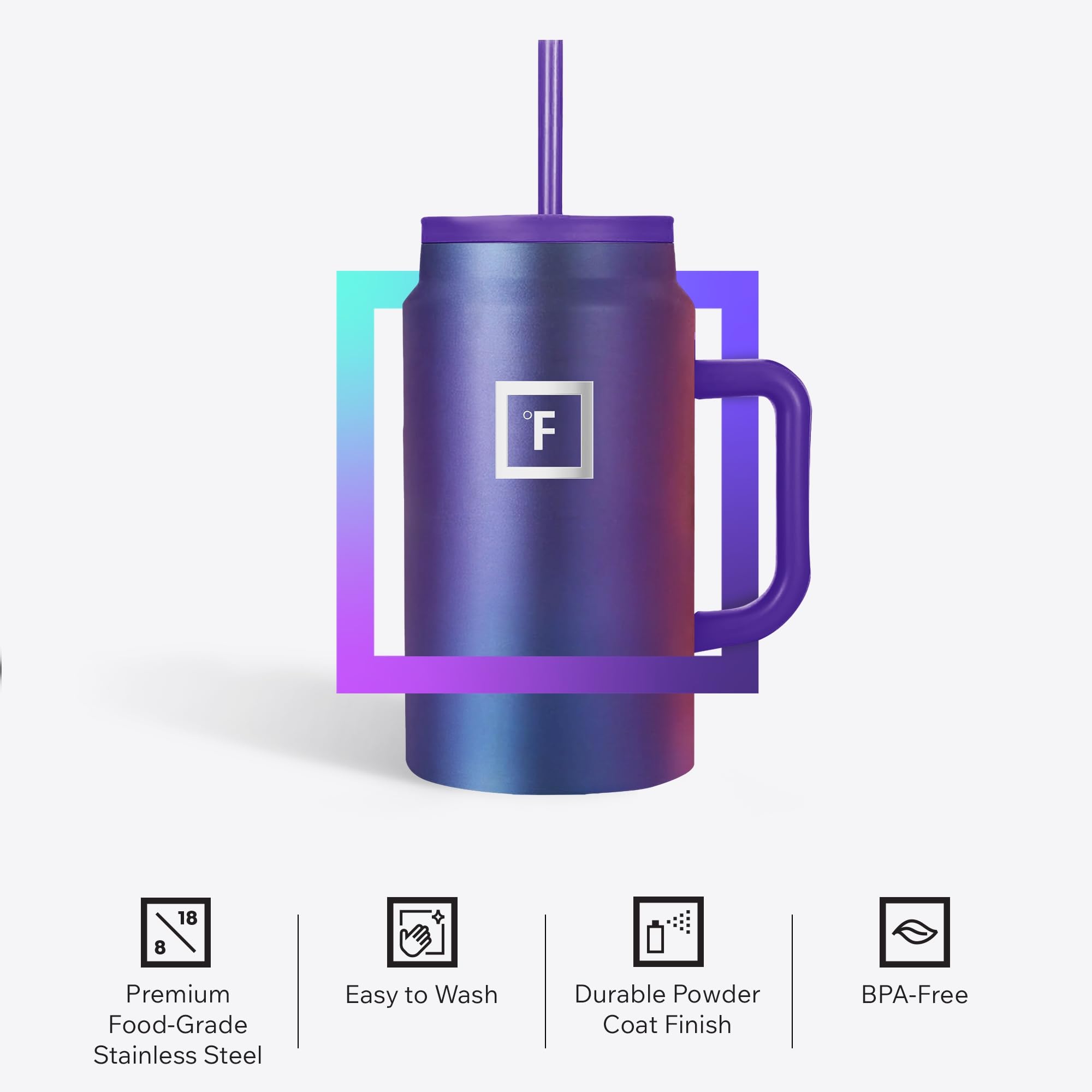 IRON °FLASK Copilot base antideslizante mantiene la taza estable sobre superficies