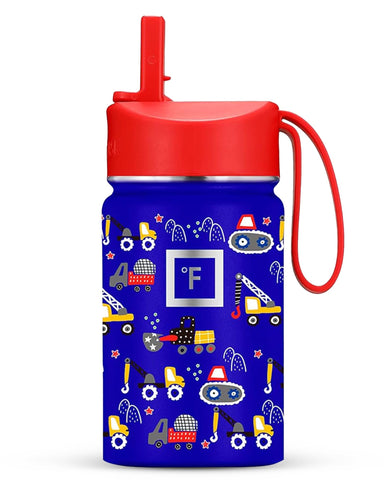 Iron Flask botella infantil, tapa de pajita, ideal para meriendas al aire libre.