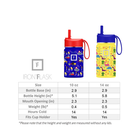 Iron Flask con diseños duraderos para actividades escolares y deportivas.