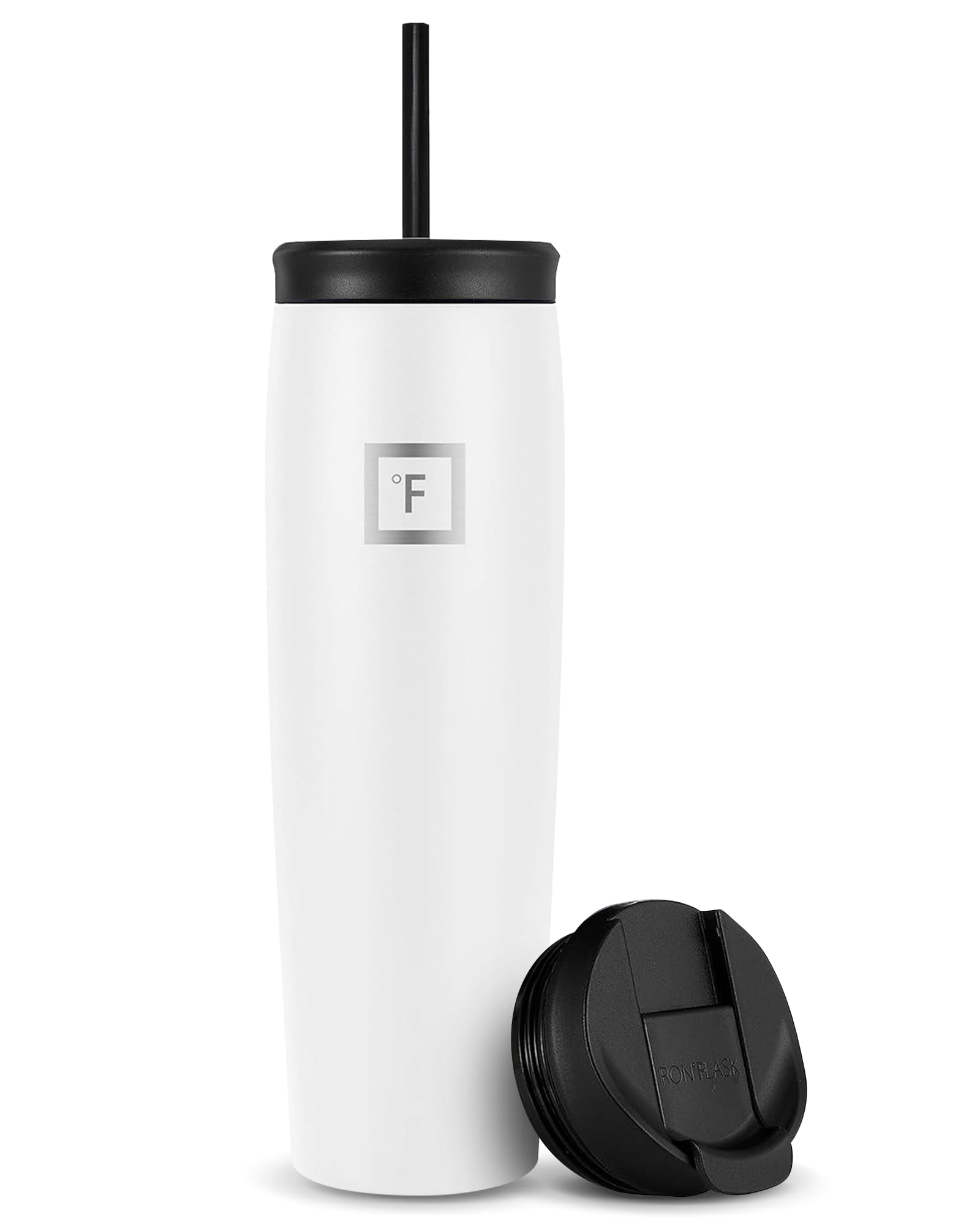 Nomad Tumbler de Iron Flask con tapas dobles: sin sudor, bebidas frías.
