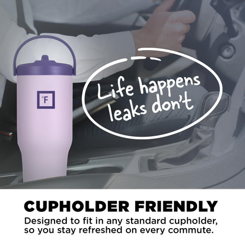 IRON °FLASK Sidekick diseño elegante en lavanda para uso diario.