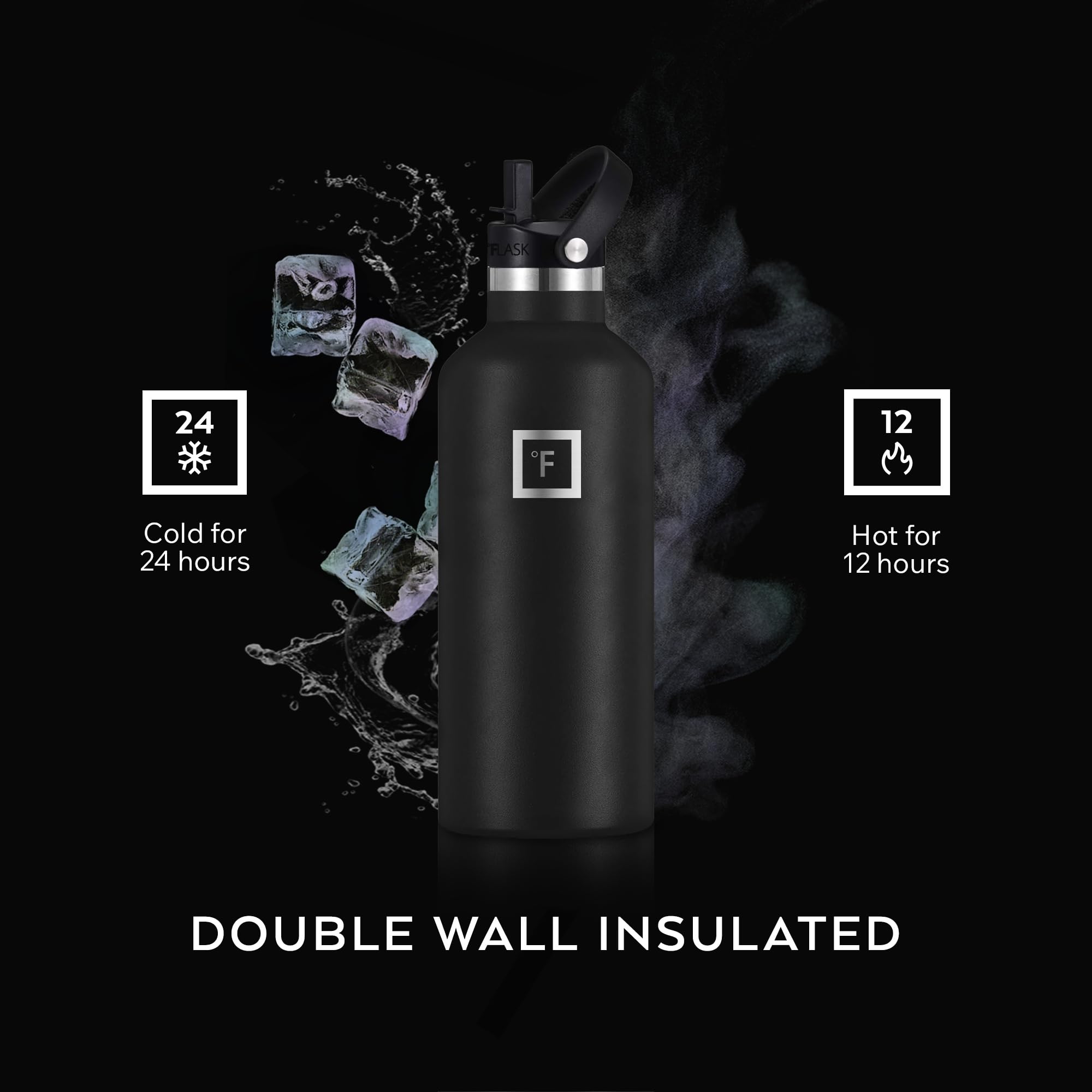 IRON °FLASK tapa con asa para llevar fácilmente