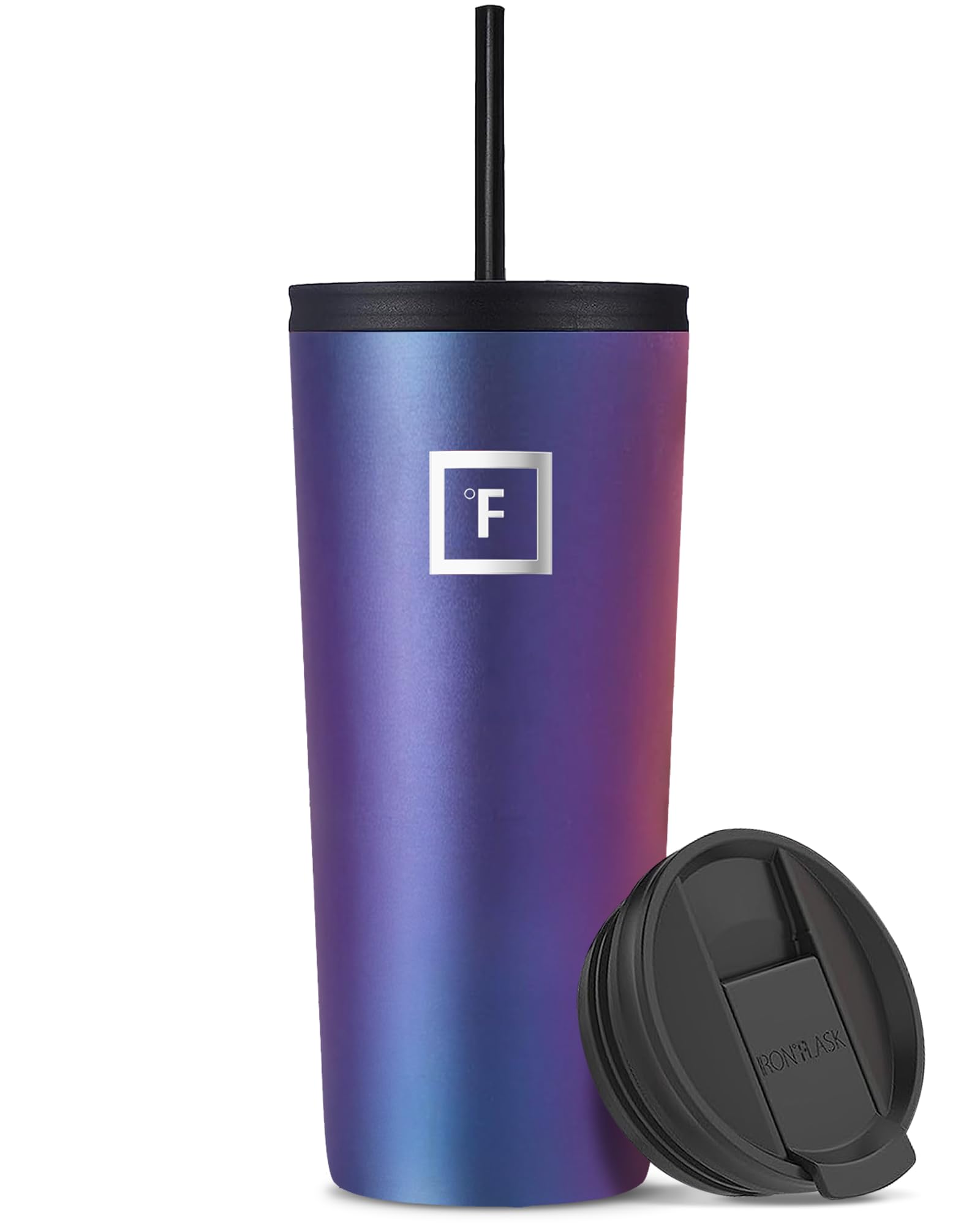 IRON °FLASK Vaso termico clasico aurora con recubrimiento en polvo, ideal para uso diario.