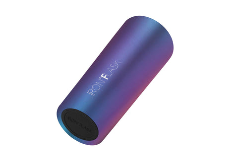 IRON °FLASK Vaso termico clasico aurora, etiqueta laser grabada para un diseño elegante.