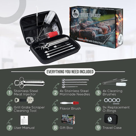 Iron Grillers pincel de marinar silicona para sabor uniforme.