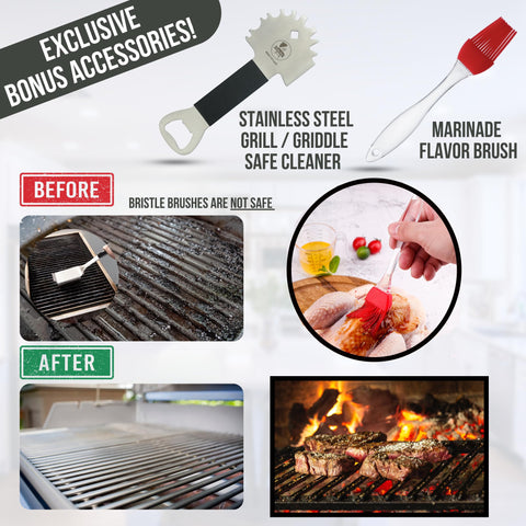 Iron Grillers raspador de parrilla para limpieza eficiente y sabor óptimo.