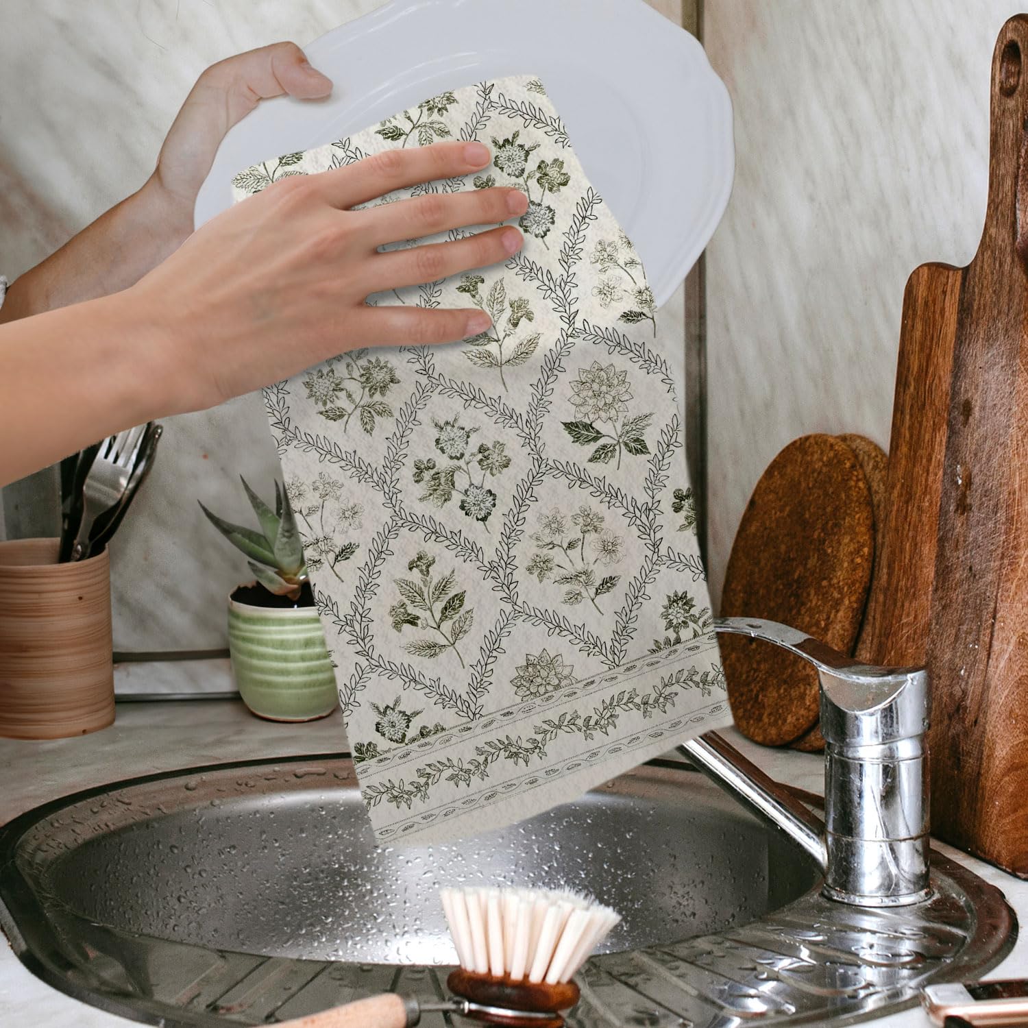 IRTAGANNY toallas cocina tamaño práctico 16x24 para uso diario.