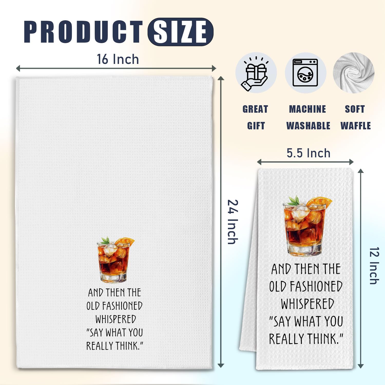 Toallas regalo para bartender IRTAGANNY, regalo práctico y decorativo.