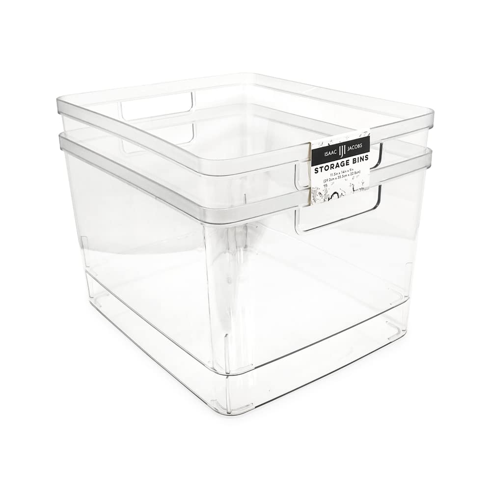 Caja clara Isaac Jacobs para despensa, visibilidad rápida y organización eficiente