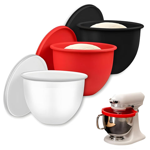 ishenkea forro tazon silicona 5qt kitchenaid con tapa azul, almacenamiento práctico