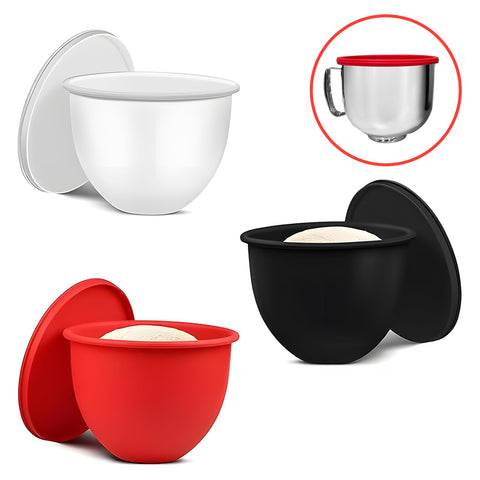 ishenkea forro tazon silicona 5qt kitchenaid con tapa roja, uso versátil
