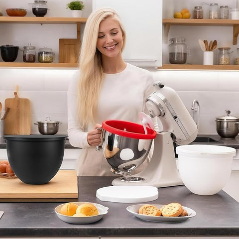 ishenkea tazon silicona 5qt kitchenaid, apto para lavavajillas y limpieza rápida