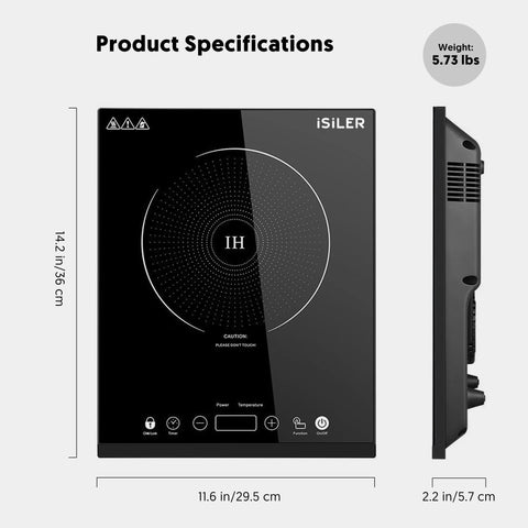 ISILER diseño compacto y ligero, ideal para viajes y cocinas pequeñas.