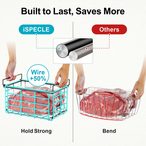 iSPECLE diseño apilable optimiza el espacio vertical en el congelador