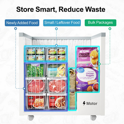 iSPECLE ventilacion-mejor-circulacion-aire mantiene los alimentos frescos y congelados de forma uniforme.