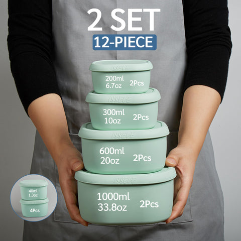 Contenedor ISSEVE de 33.8 oz para porciones generosas de comida preparada.