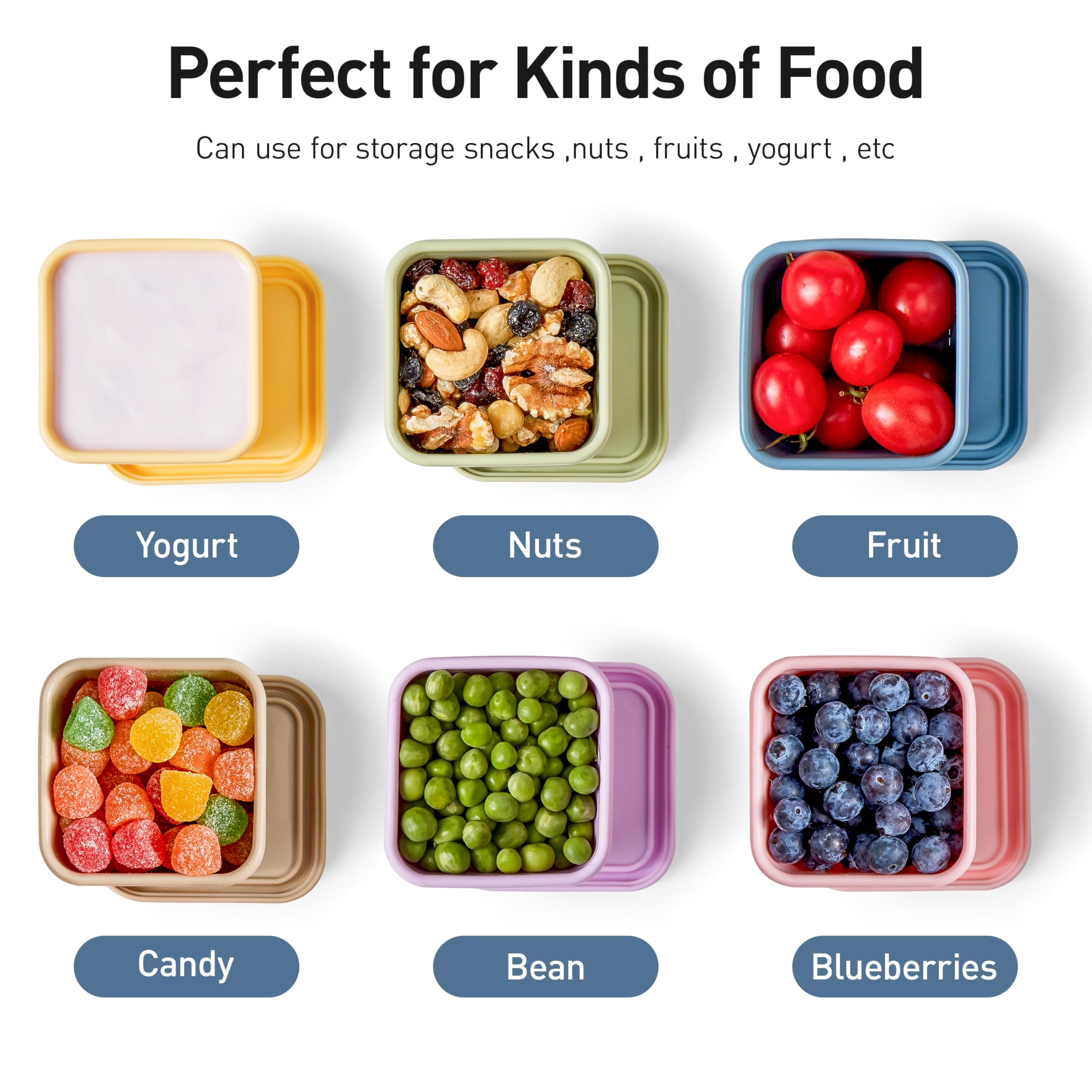 ISSEVE dimensiones de snack 3x2.6x2.2 pulgadas, tamaño compacto para bolsos.