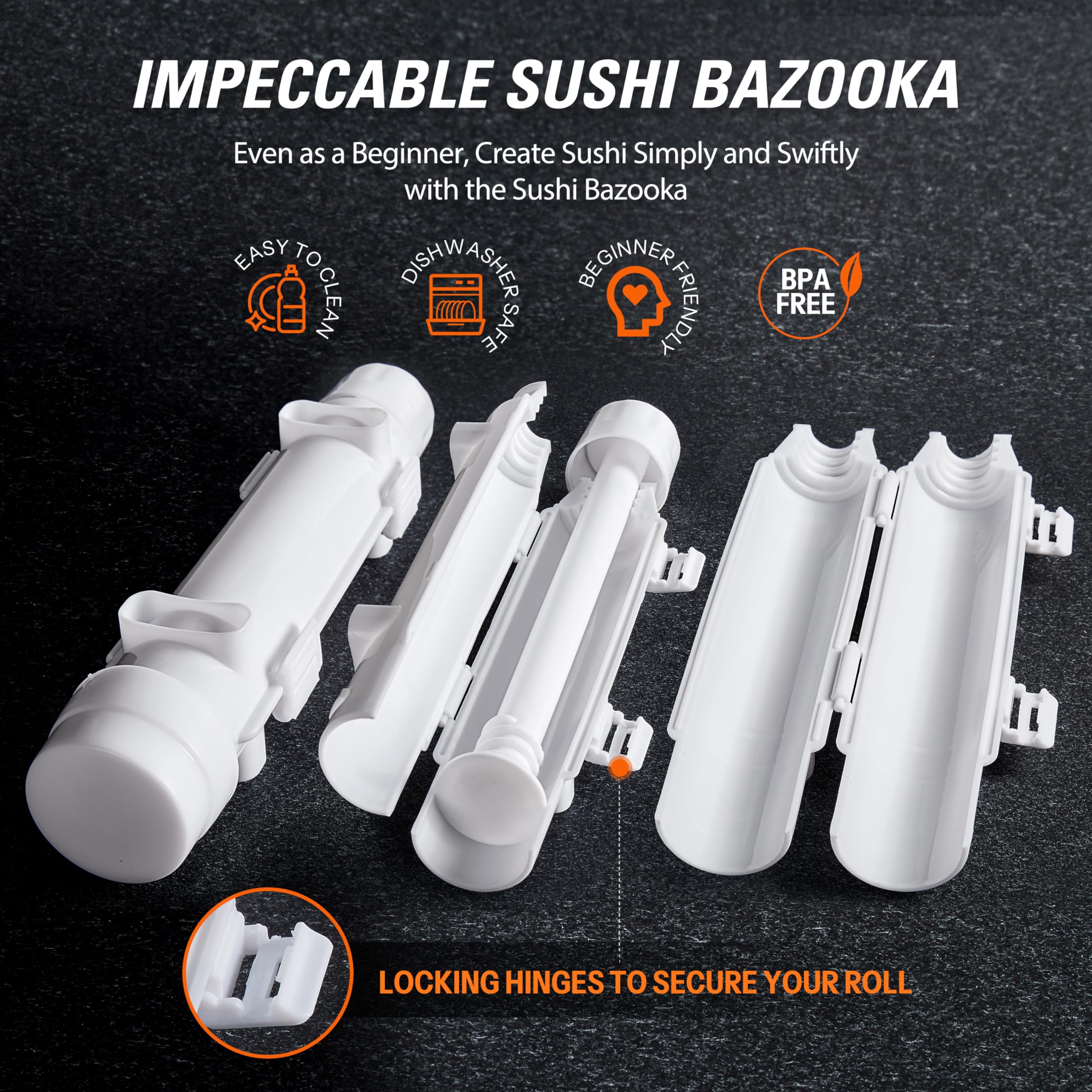 ISSEVE Espátula para sushi, distribución suave de rellenos.