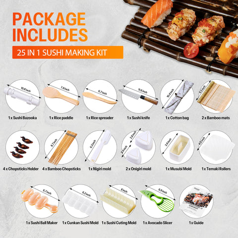 ISSEVE Esterilla de bambú para sushi, ideal para enrollar.
