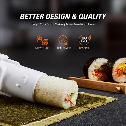 ISSEVE Paleta para sushi, herramienta clave para rellenar y apretar.