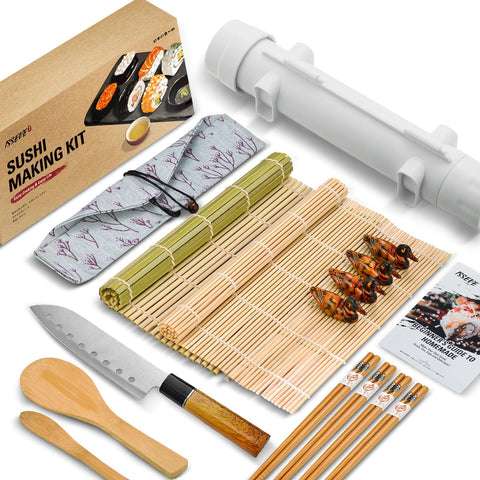 ISSEVE Sushi Bazooka Kit, vista del set completo para hacer sushi en casa.