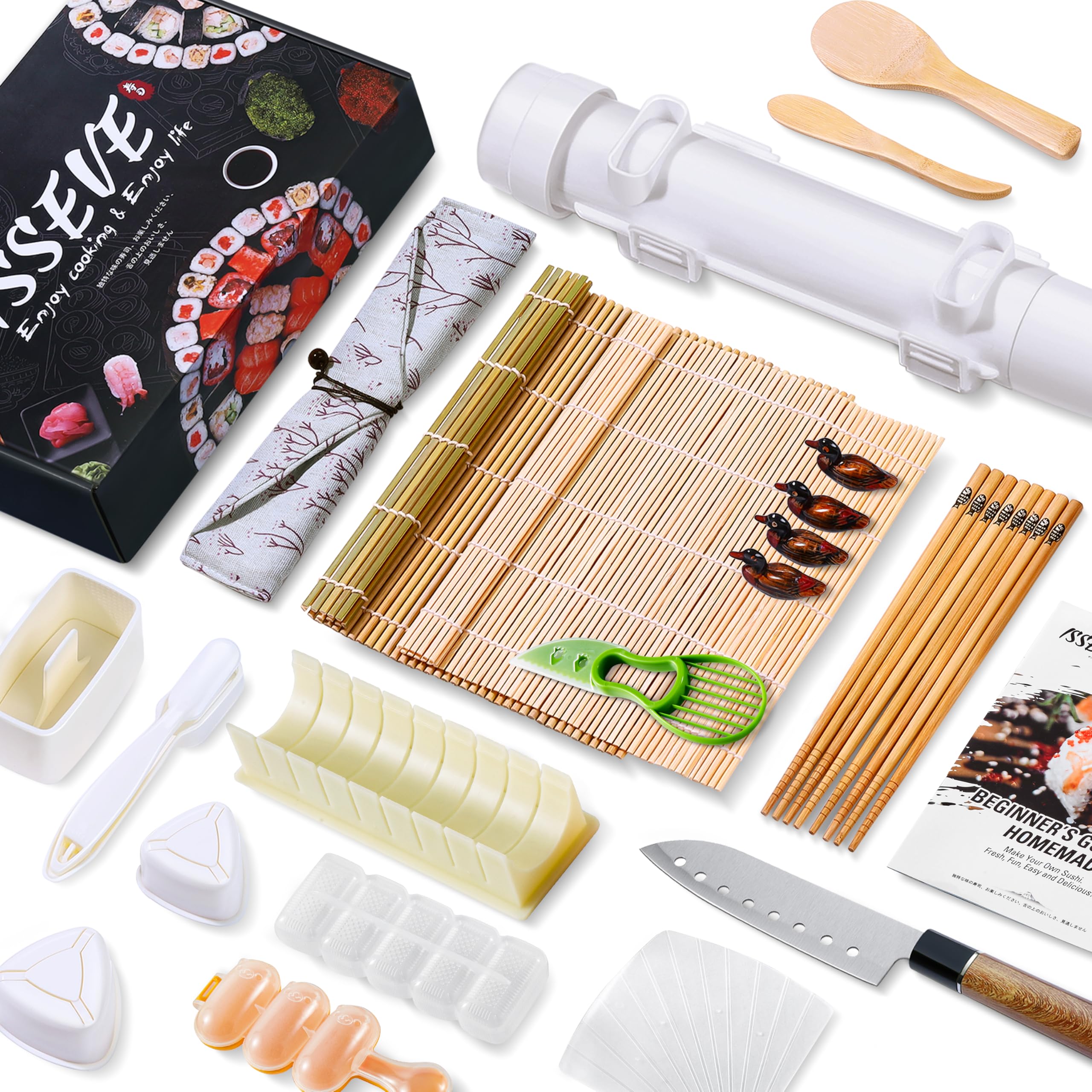 ISSEVE Sushi Bazooka con molde facilita enrollar sushi en casa.