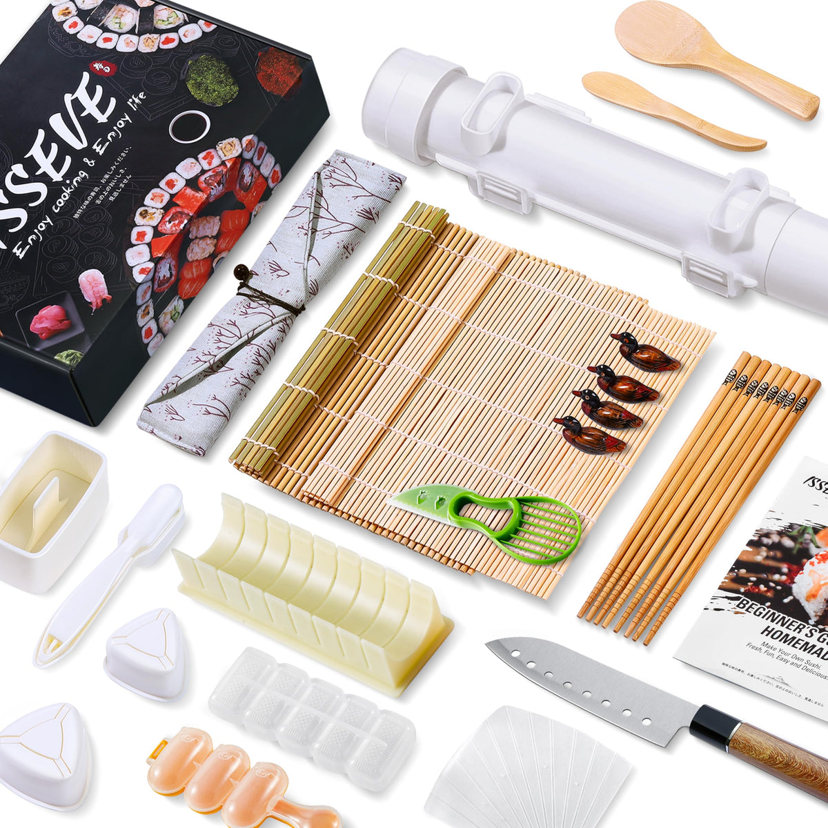 ISSEVE Sushi Bazooka con molde facilita enrollar sushi en casa.