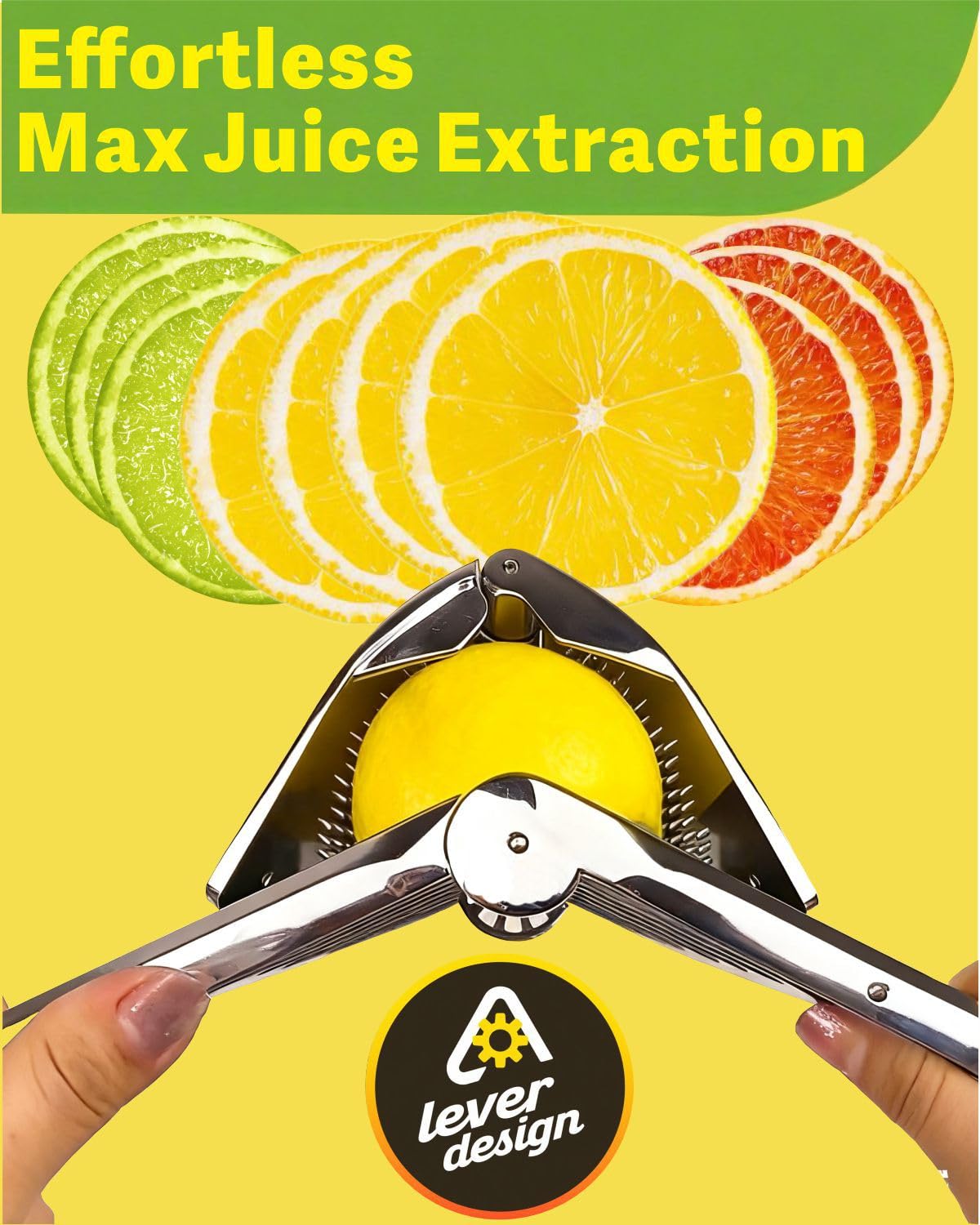 Exprimidor iStarcas con mango ergonómico para mayor comodidad