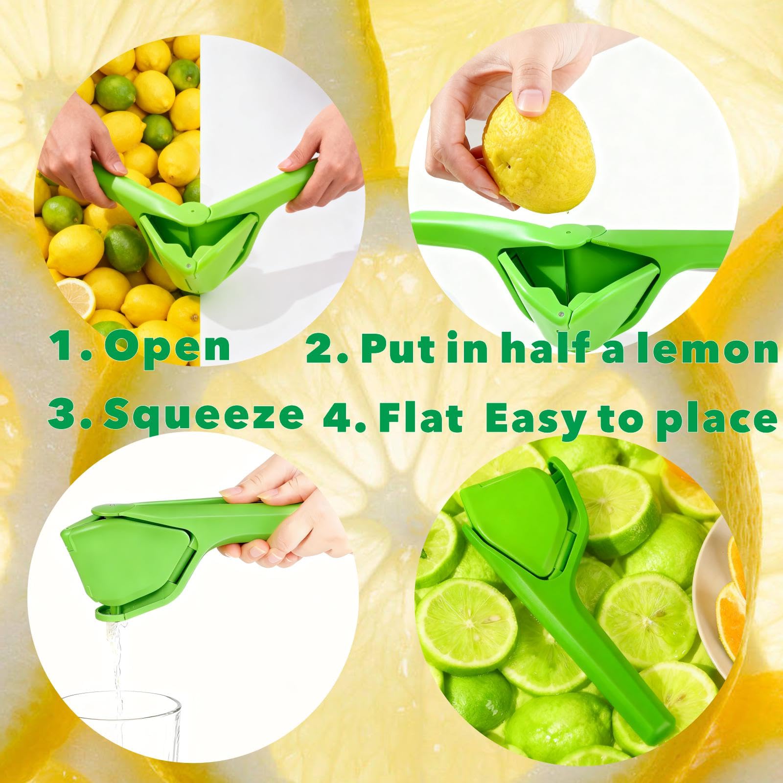 iStarcas exprimidor limón manual plegable para ahorro de espacio