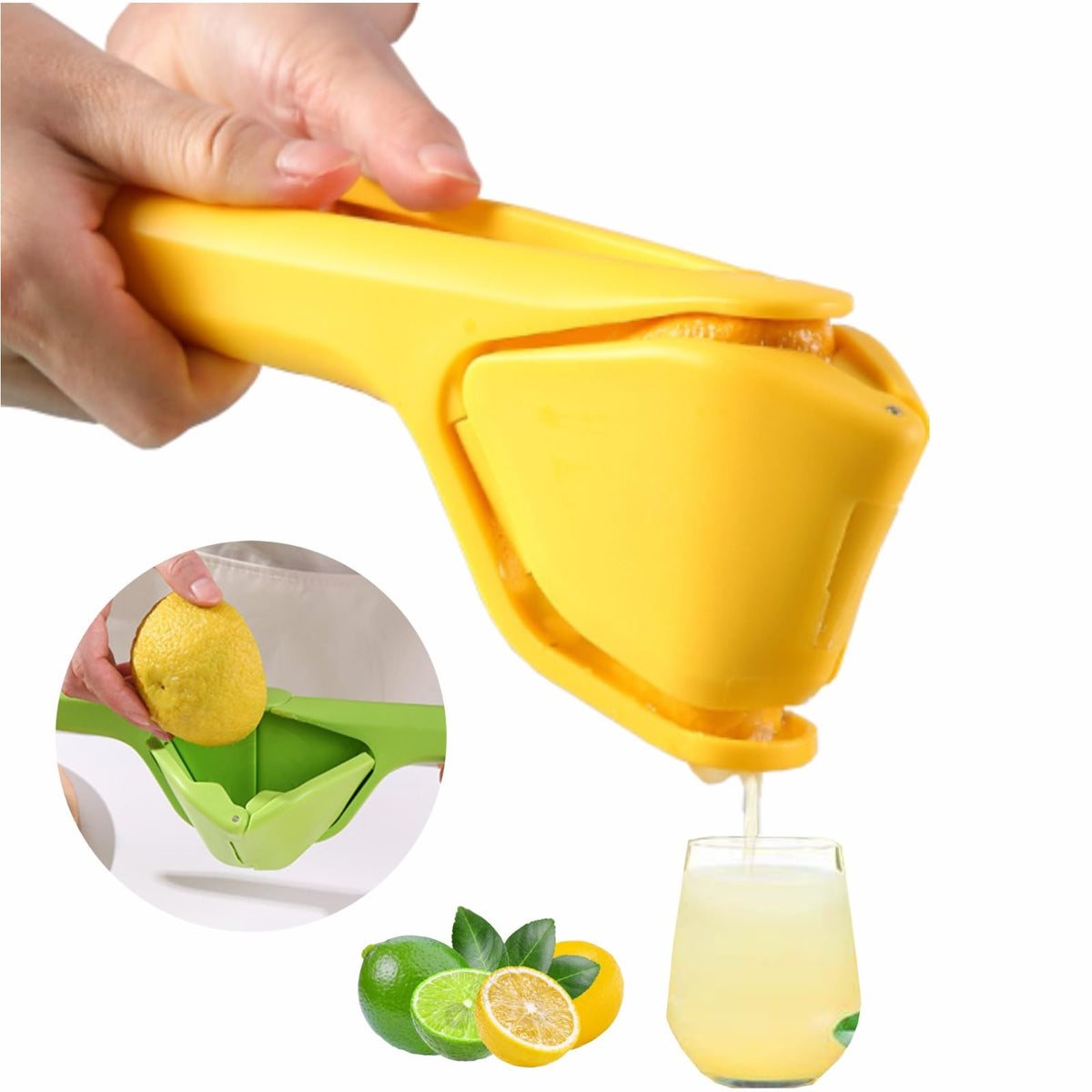 iStarcas exprimidor de limones, diseño plegable para ahorro de espacio en la cocina.