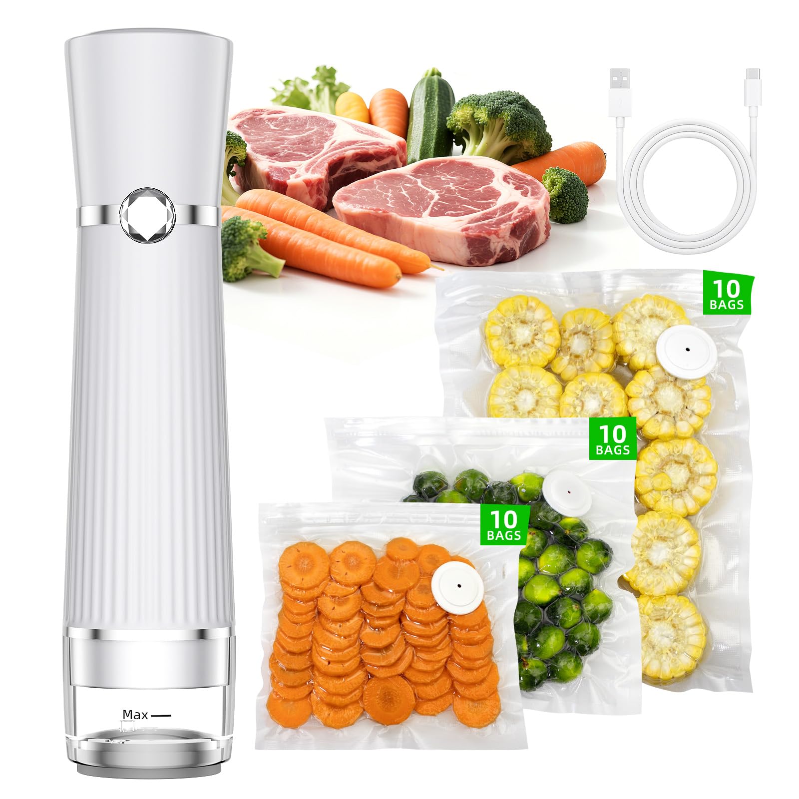 Istarziberlla sellado de alimentos manual para conservar frescura y sabor