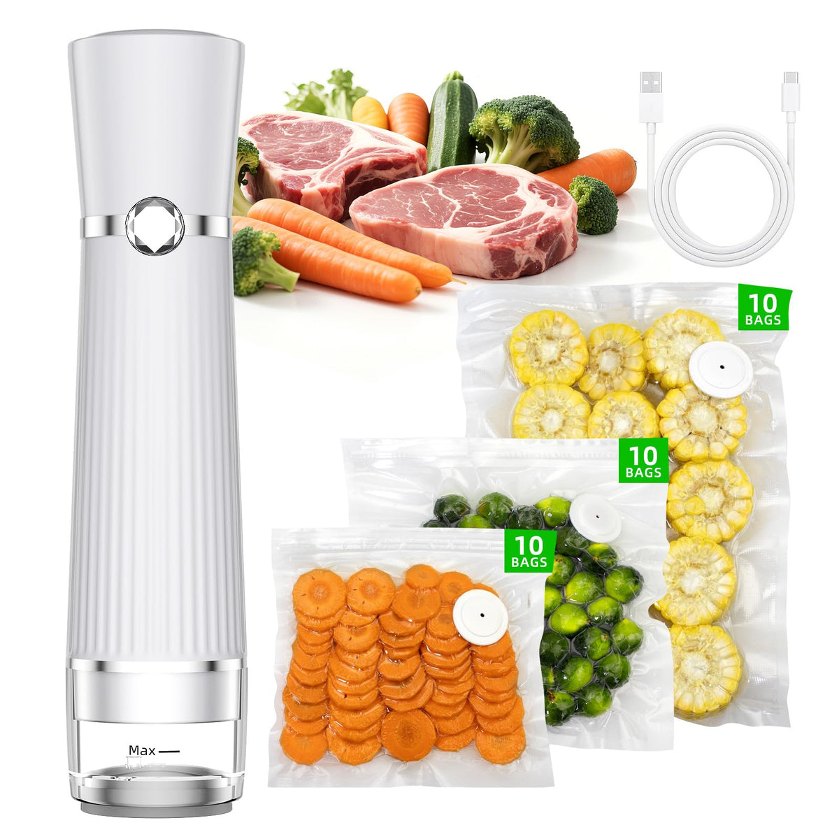Istarziberlla sellado de alimentos manual para conservar frescura y sabor