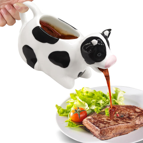 ISTOOLL jarra cerámica blanca de 11 oz para salsas y cremas