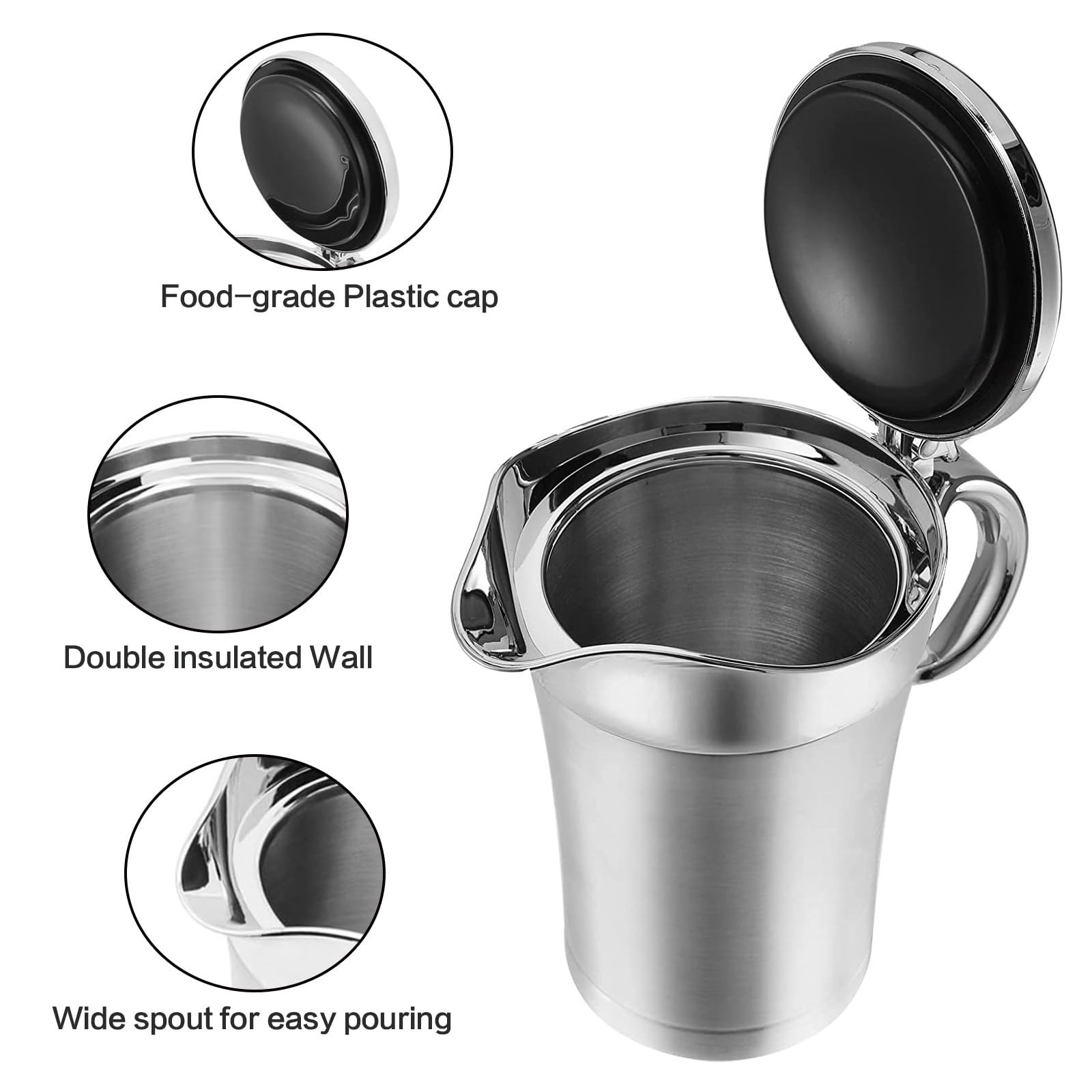 ISTOOLL Gravy Boat, capacidad 750 ml, ideal para reuniones.