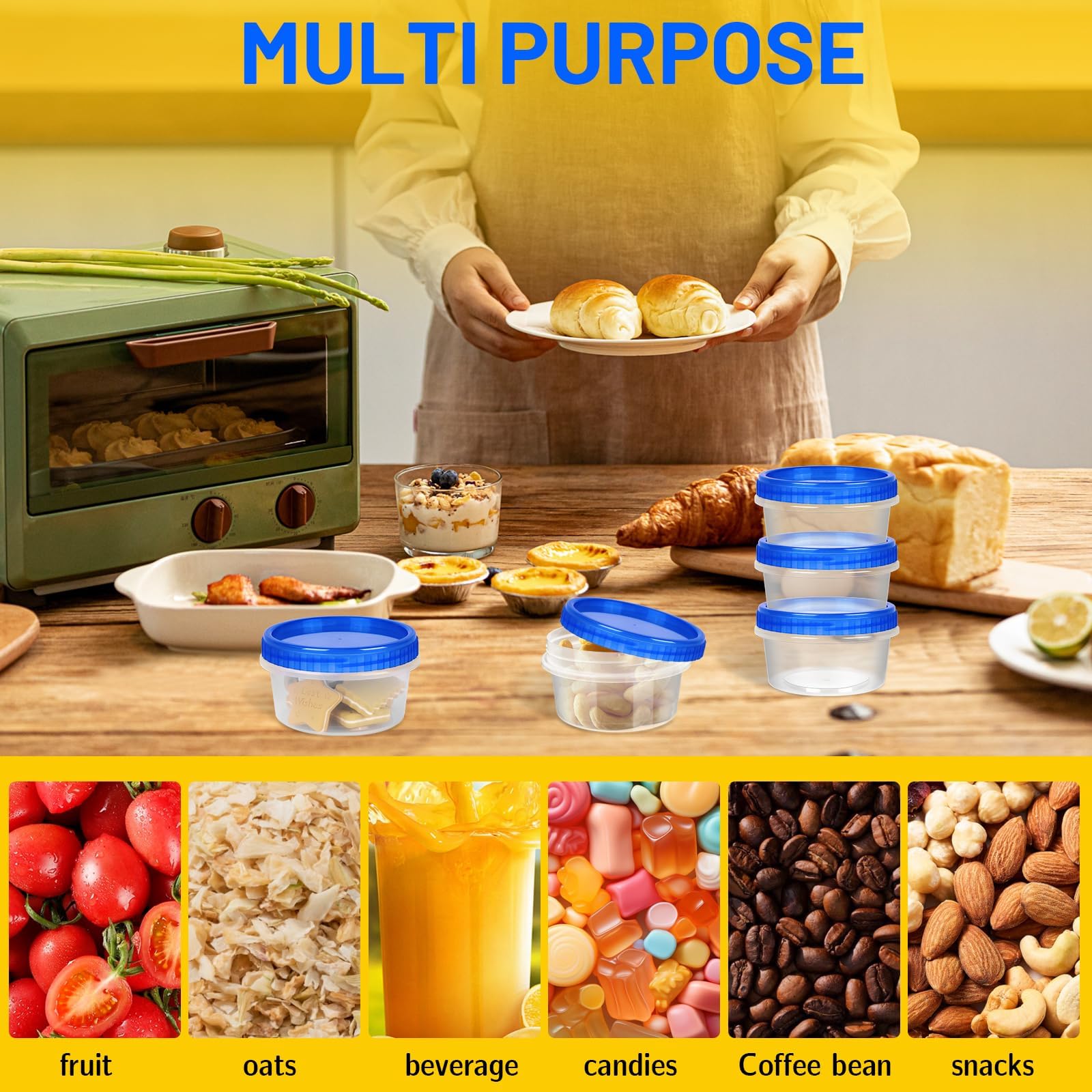 ISUSSER ideal para congelar sopas, salsas y postres en porciones