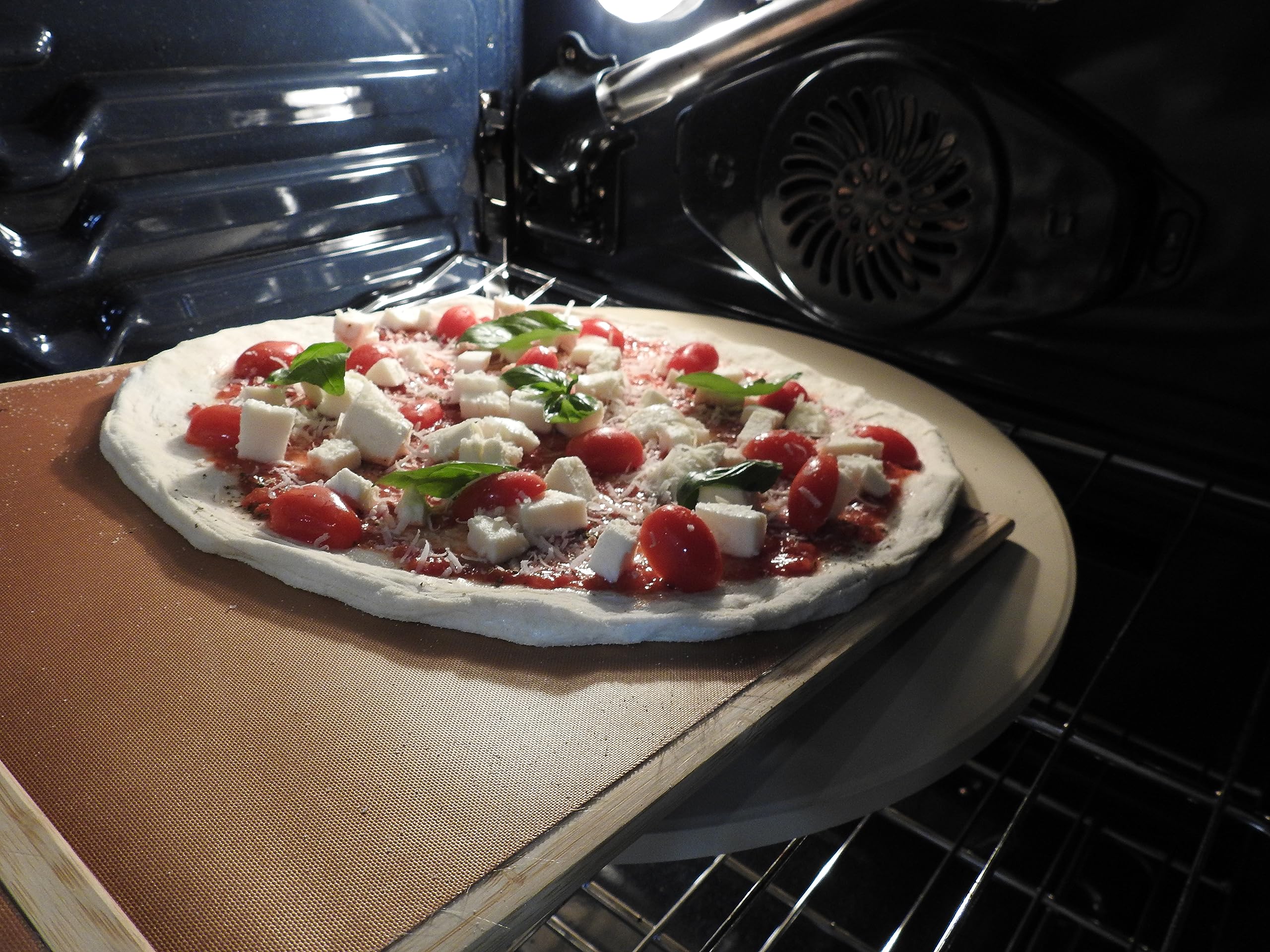 ITALX EZ Pala para Pizza 16, detalle de cinta teflón antiadherente