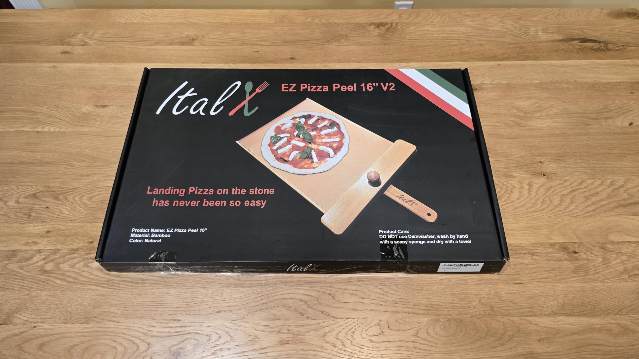 ITALX EZ Pala para Pizza 16, uso directo en horno para trasladar la pizza