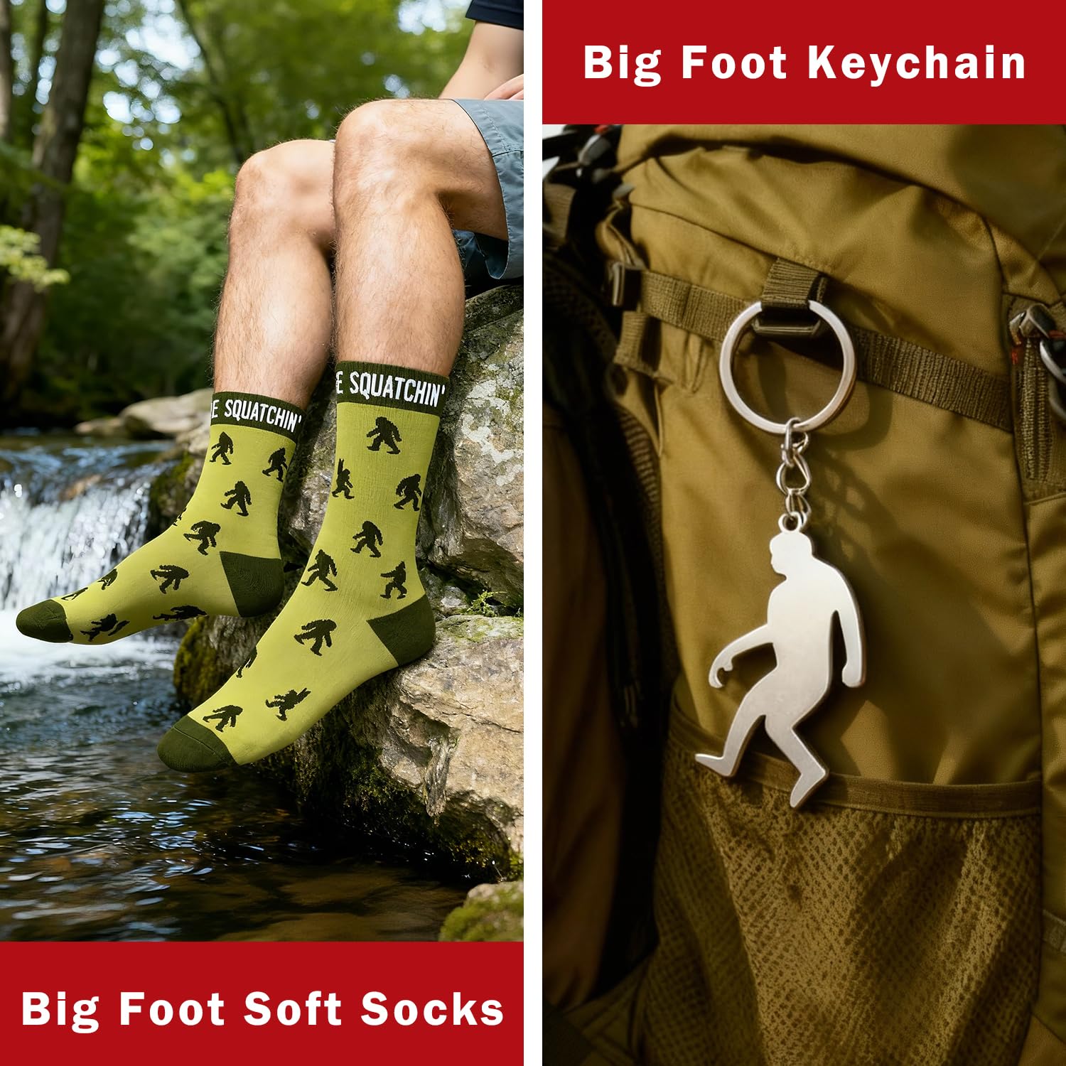 Tarjeta abrebotellas Ithmahco Bigfoot, útil para camping y reuniones.