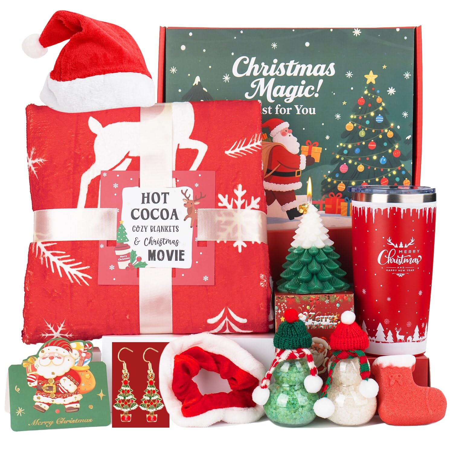 Cesta spa Ithmahco para mujer, regalo navideño listo para sorprender.