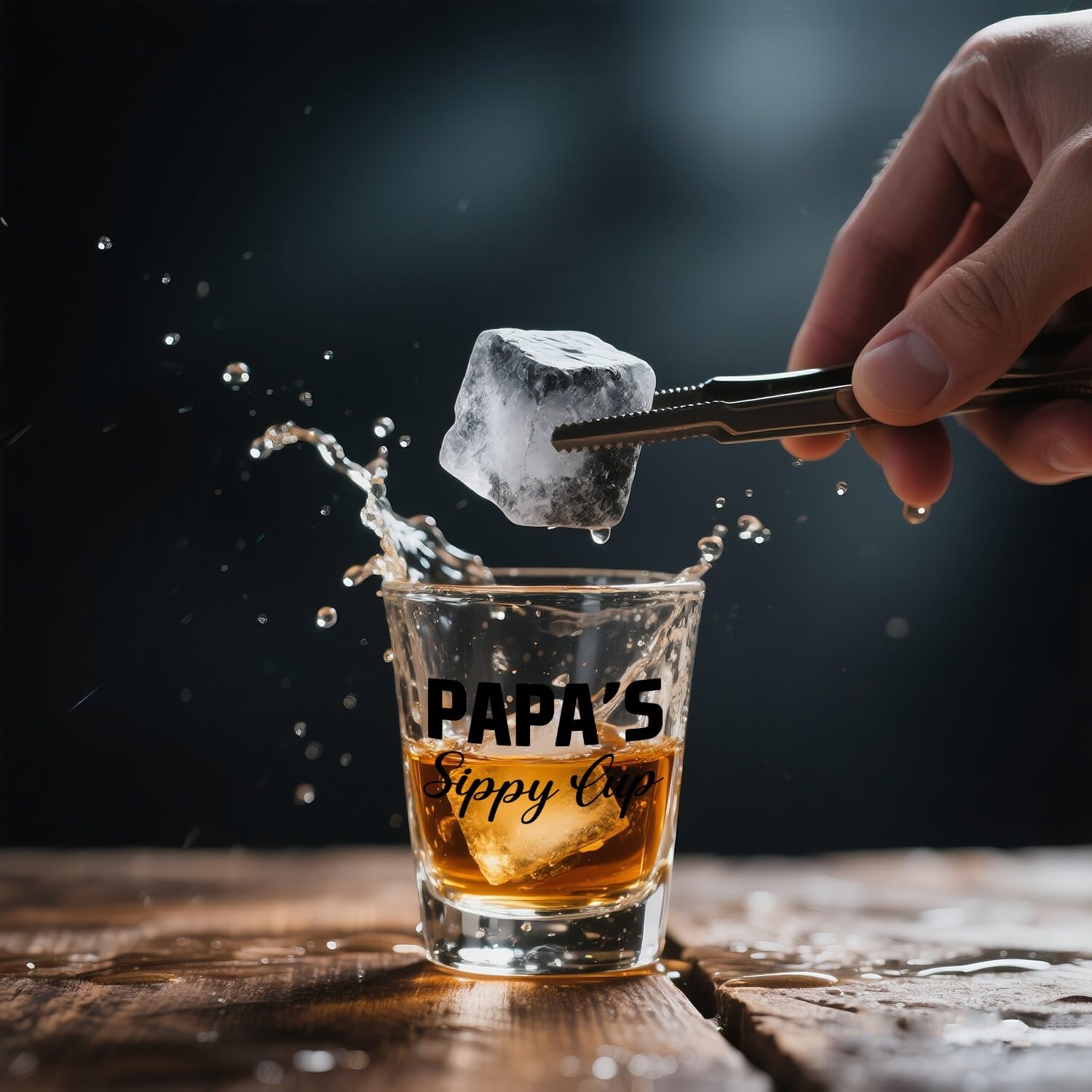 Ithmahco Papa: caja de madera grabada con mensaje de ánimo.