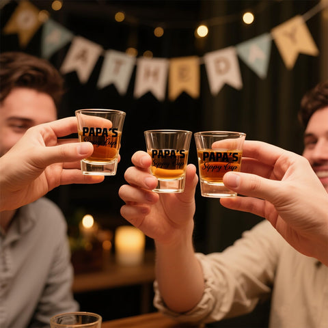 Ithmahco Papa vaso chupito: perfecto para brindar en celebraciones.