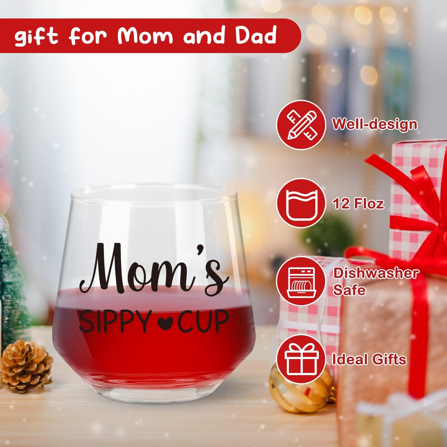Copa de whisky para papá de Ithmahco, diseño elegante para brindis.