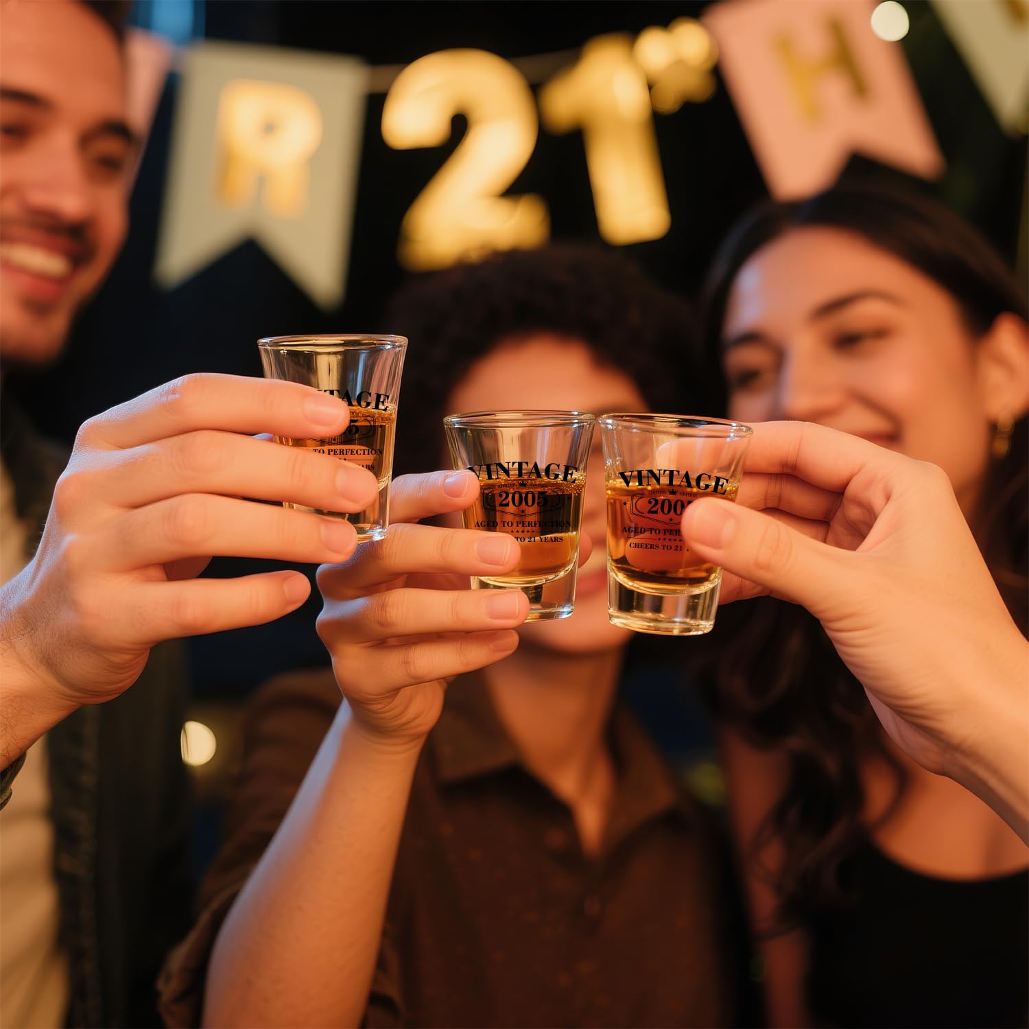 Tarjeta de brindis Ithmahco 'brindis por 21', regalo perfecto para 21.