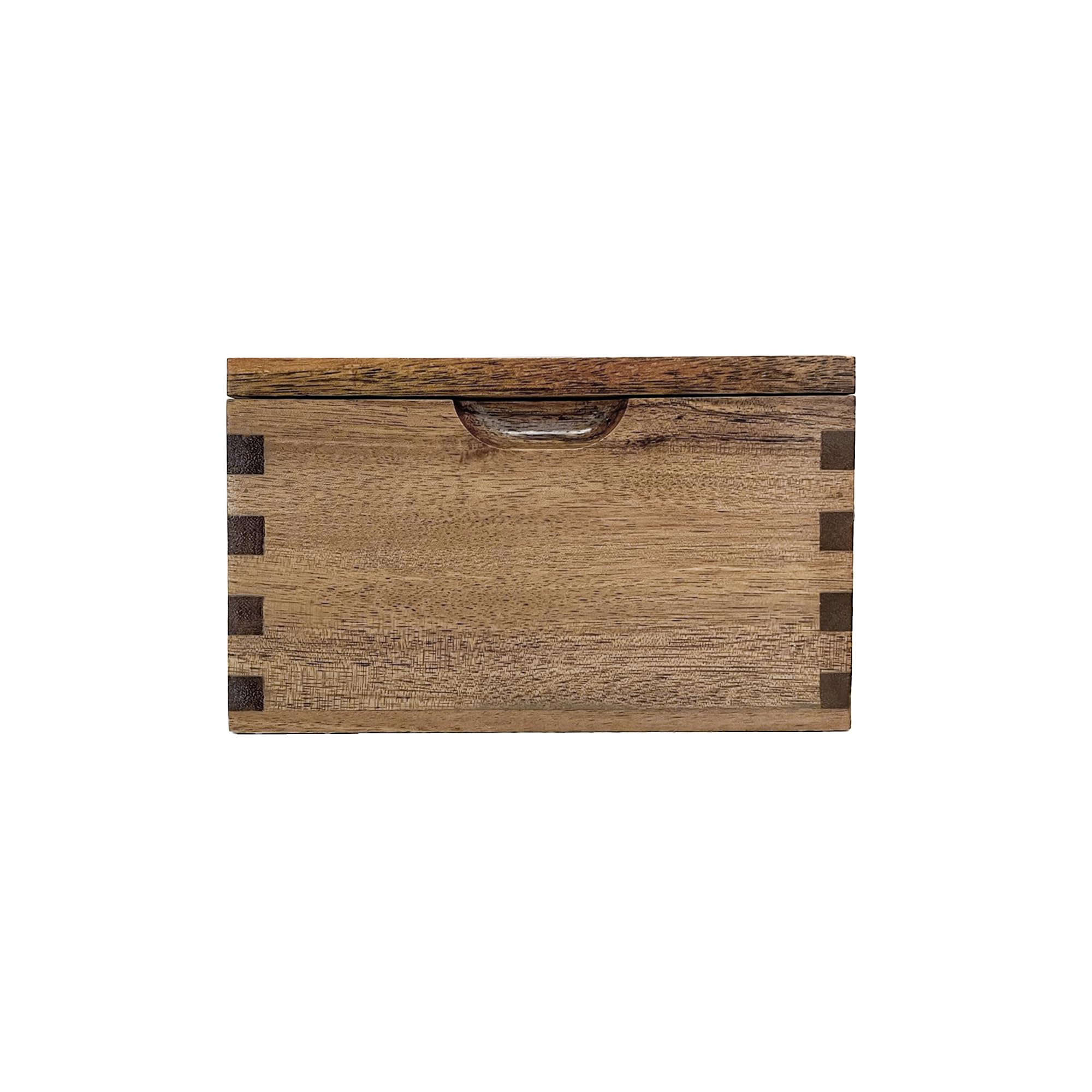 Itomoyo salero de acacia con acabado en madera para cocina elegante y duradera.