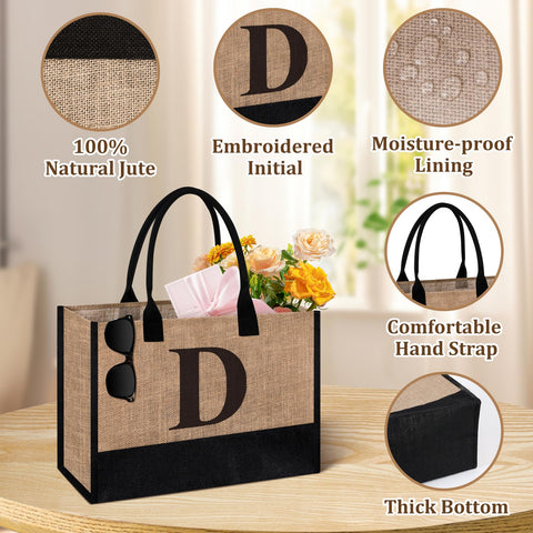 Itotegifts tote de yute, interior forrado para proteger tus objetos.
