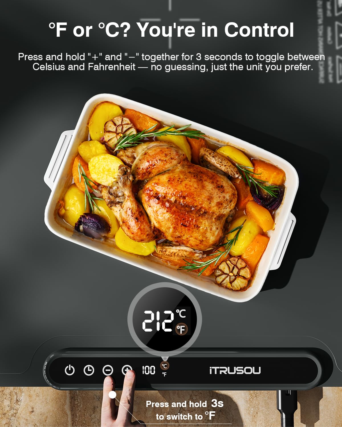 iTRUSOU Mat diseño enrollable y portátil para buffets