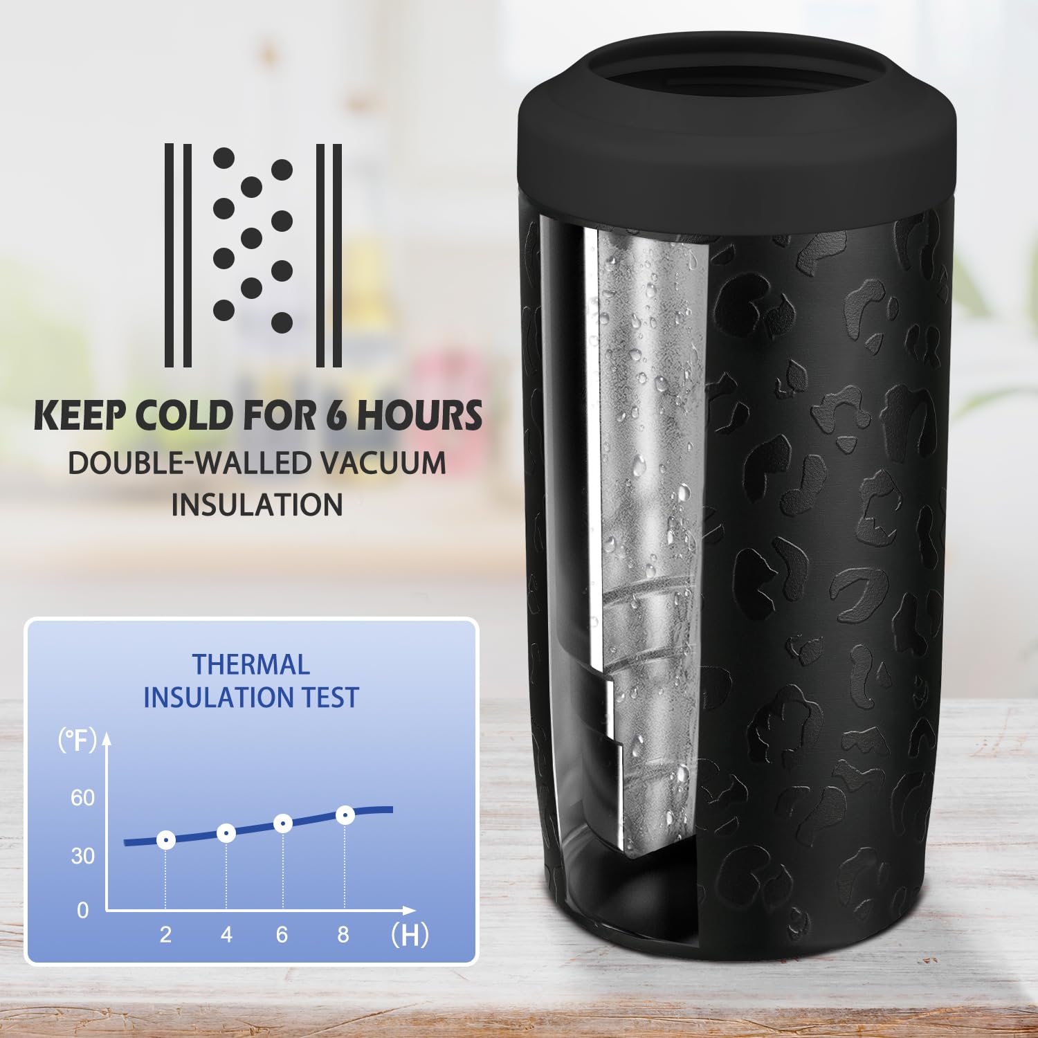 Itslife 4-en-1 enfriador para botella de cerveza, diseño compacto.