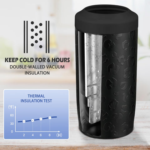 Itslife 4-en-1 enfriador para botella de cerveza, diseño compacto.